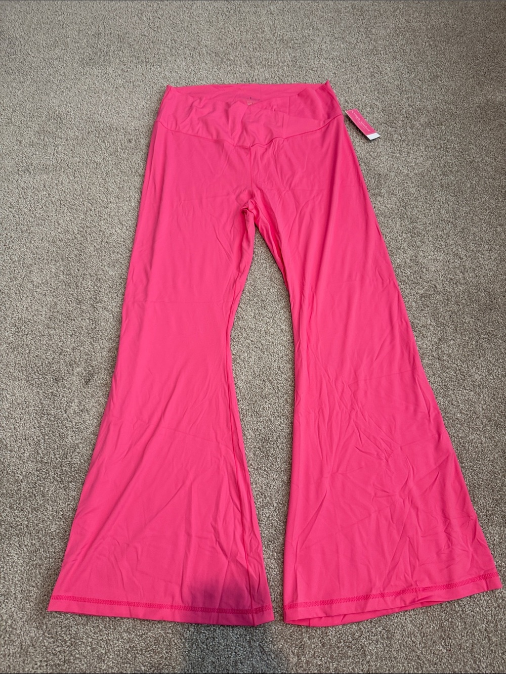 Simply Southern Hot Pink Wide-Leg Yoga Pants